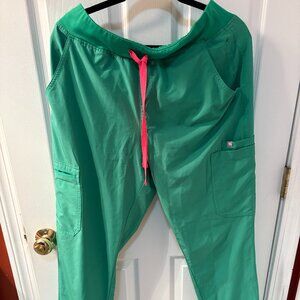 Figs Safety green technical edition Kade scrub pants size Large